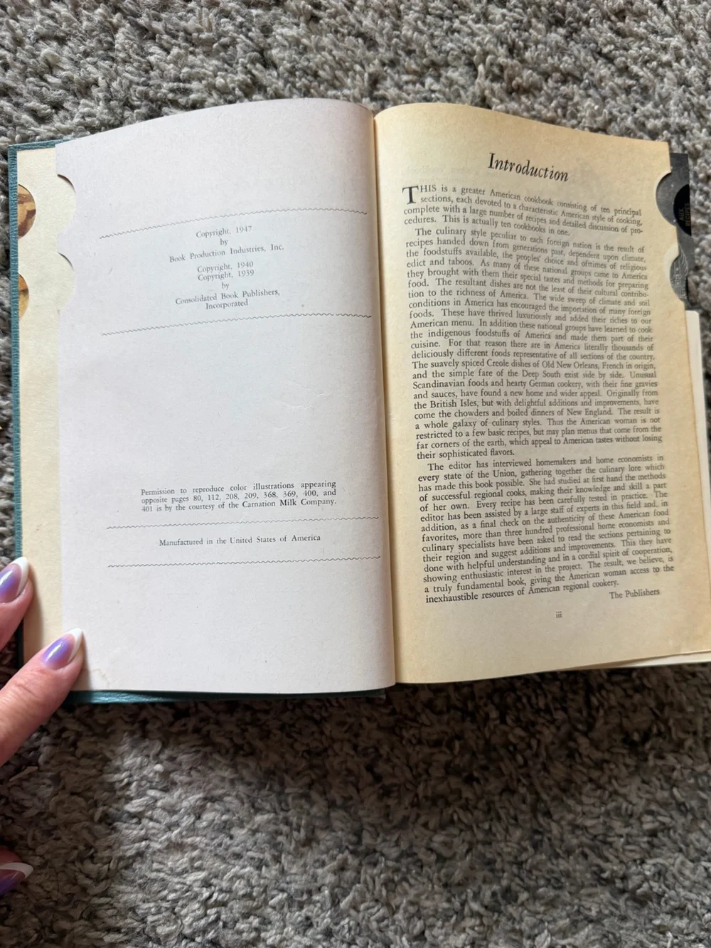 The Prudence Penny Regional Cook Book 1956 like new teal blue red hard cover